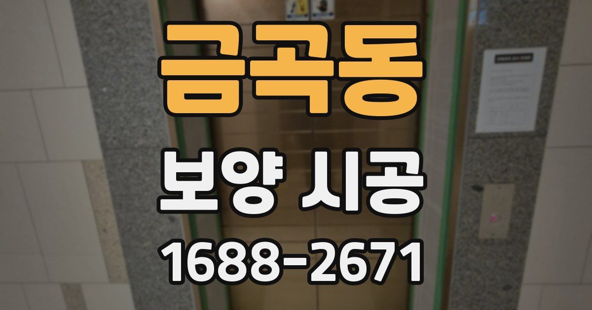 금곡동 보양 시공