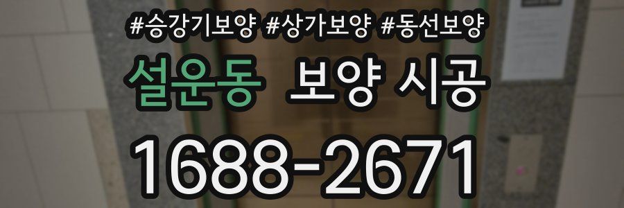 설운동 보양 시공