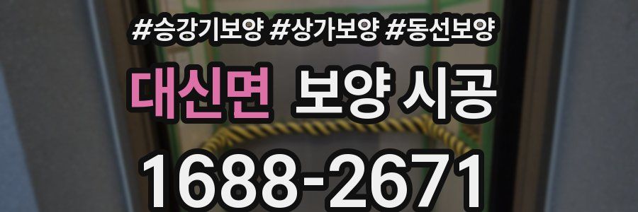 대신면 보양 시공