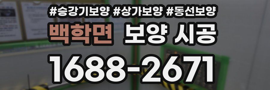 백학면 보양 시공