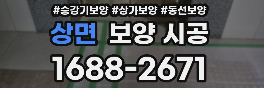 상면 보양 시공