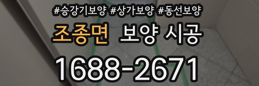 조종면 보양 시공