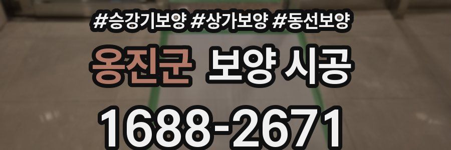 옹진군 보양 시공