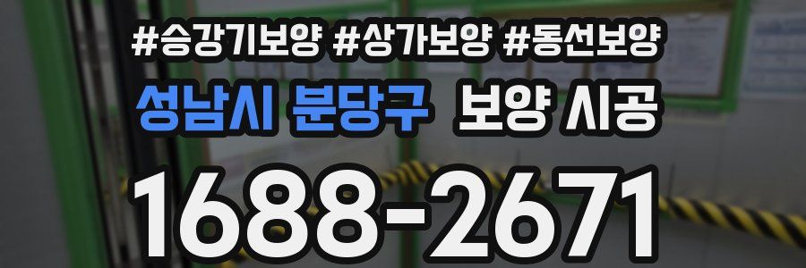 성남시 분당구 보양 시공