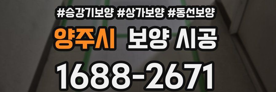 양주시 보양 시공
