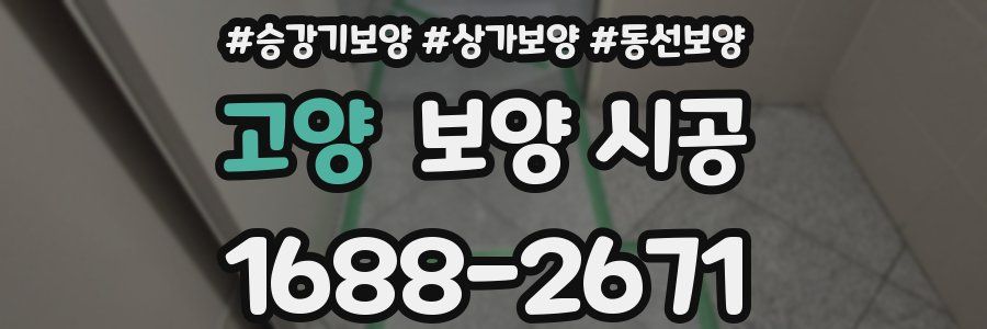 고양 보양 시공