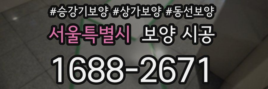 서울특별시 보양 시공