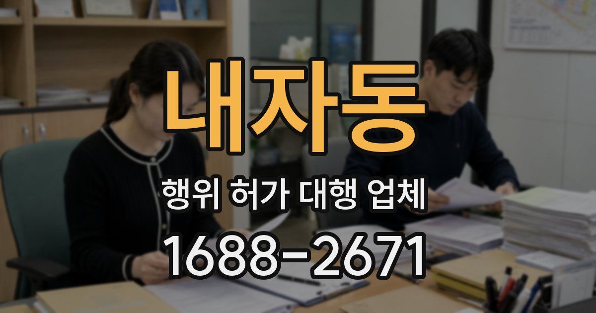 내자동 행위 허가 대행 업체
