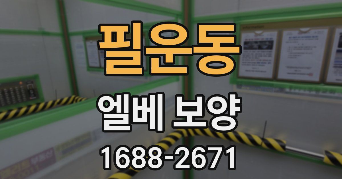 필운동 엘베 보양