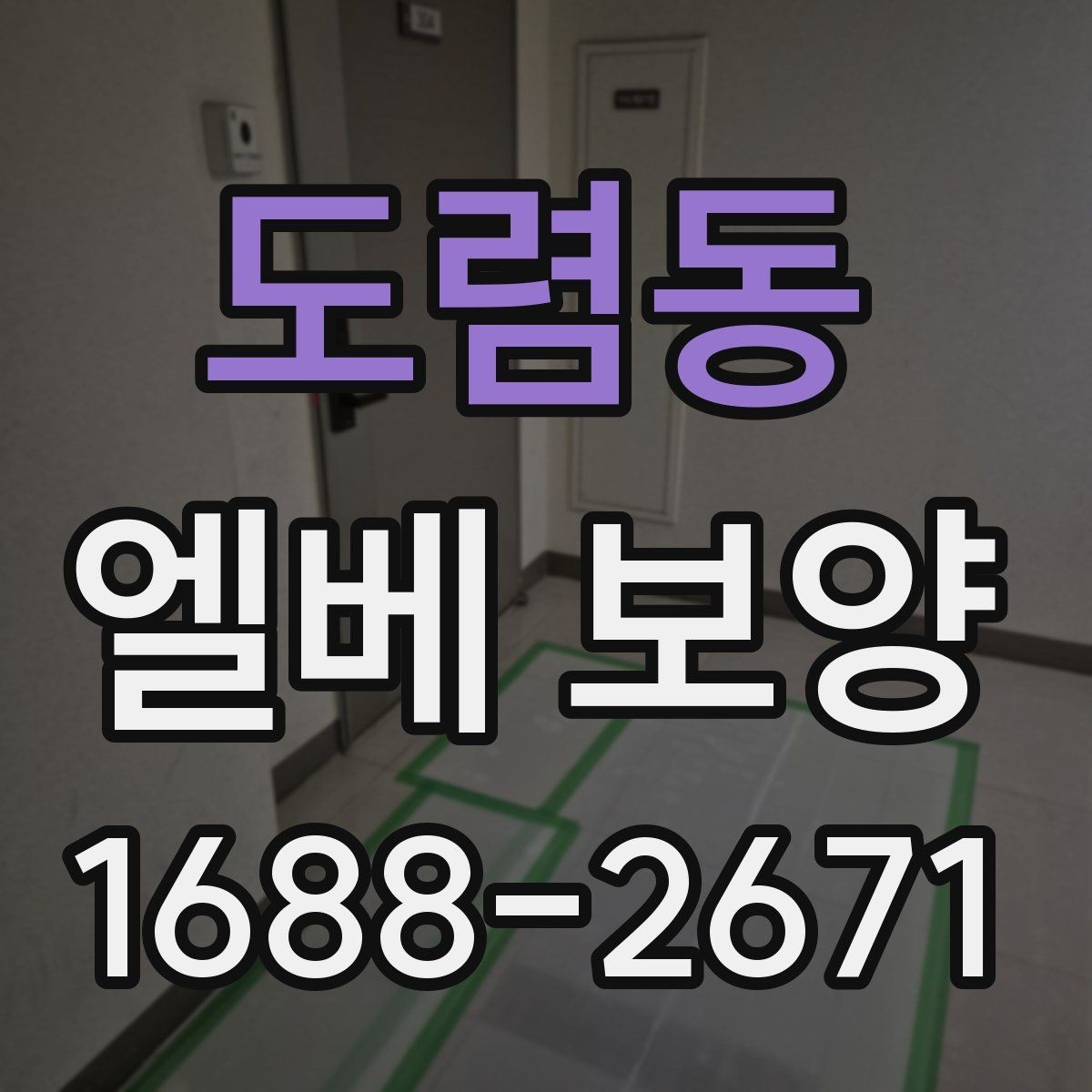 도렴동 엘베 보양 후 점검해야 할 항목