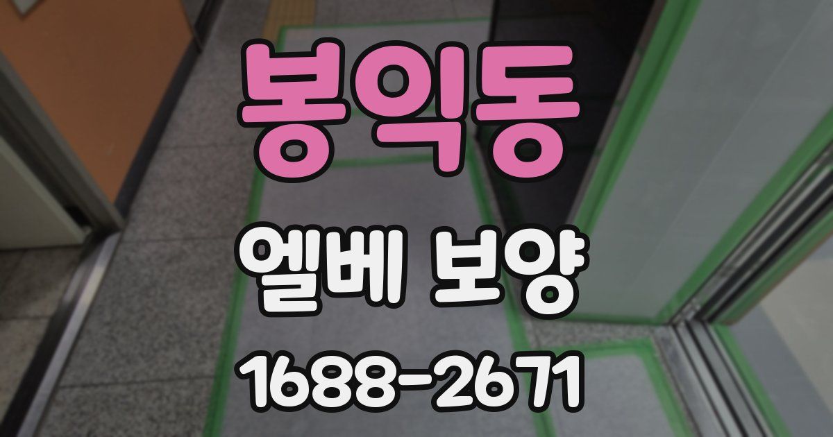 봉익동 엘베 보양