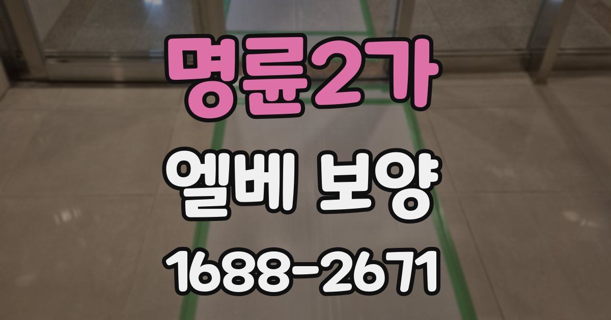 명륜2가 엘베 보양