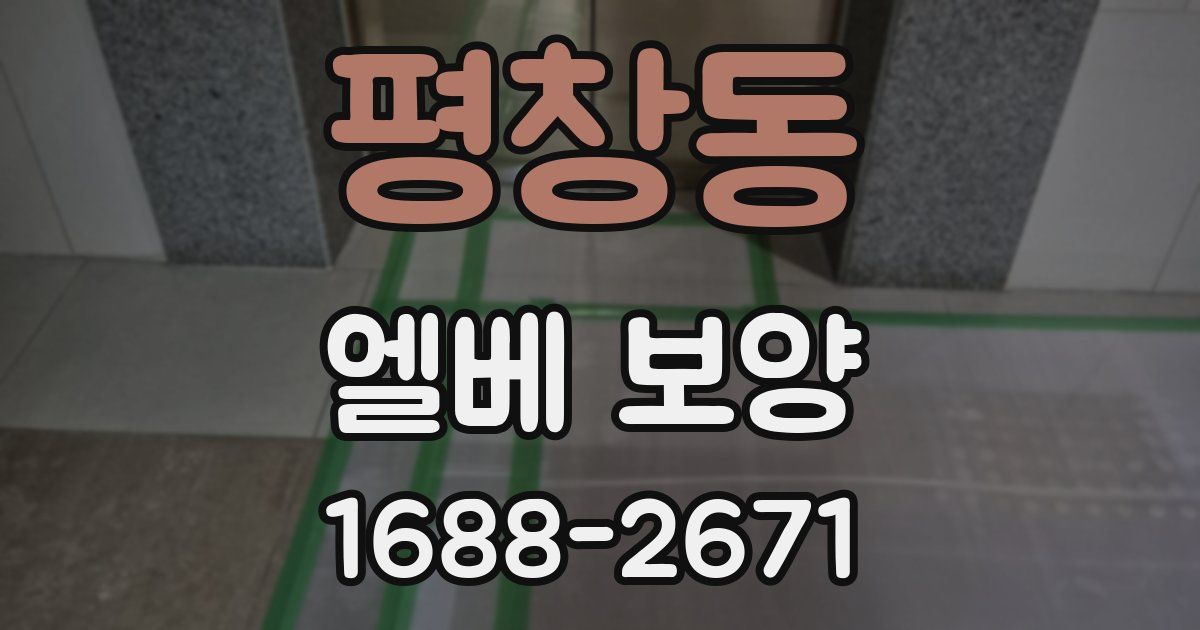 평창동 엘베 보양