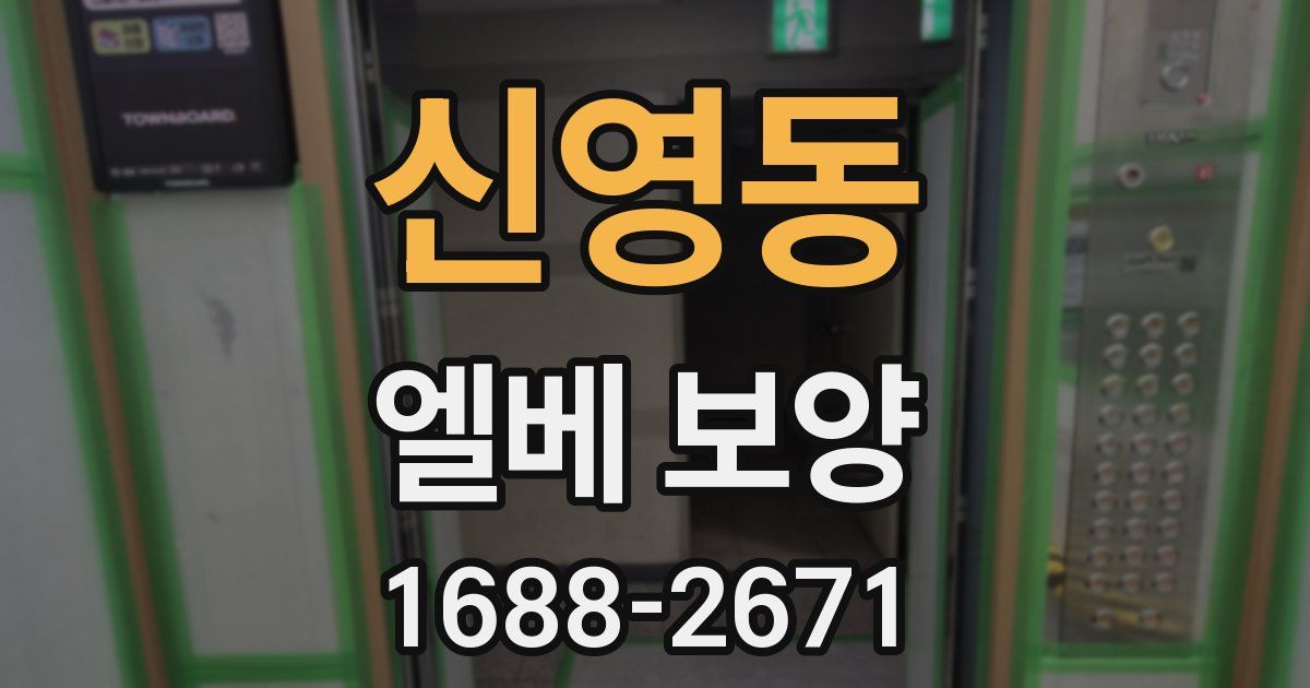 신영동 엘베 보양