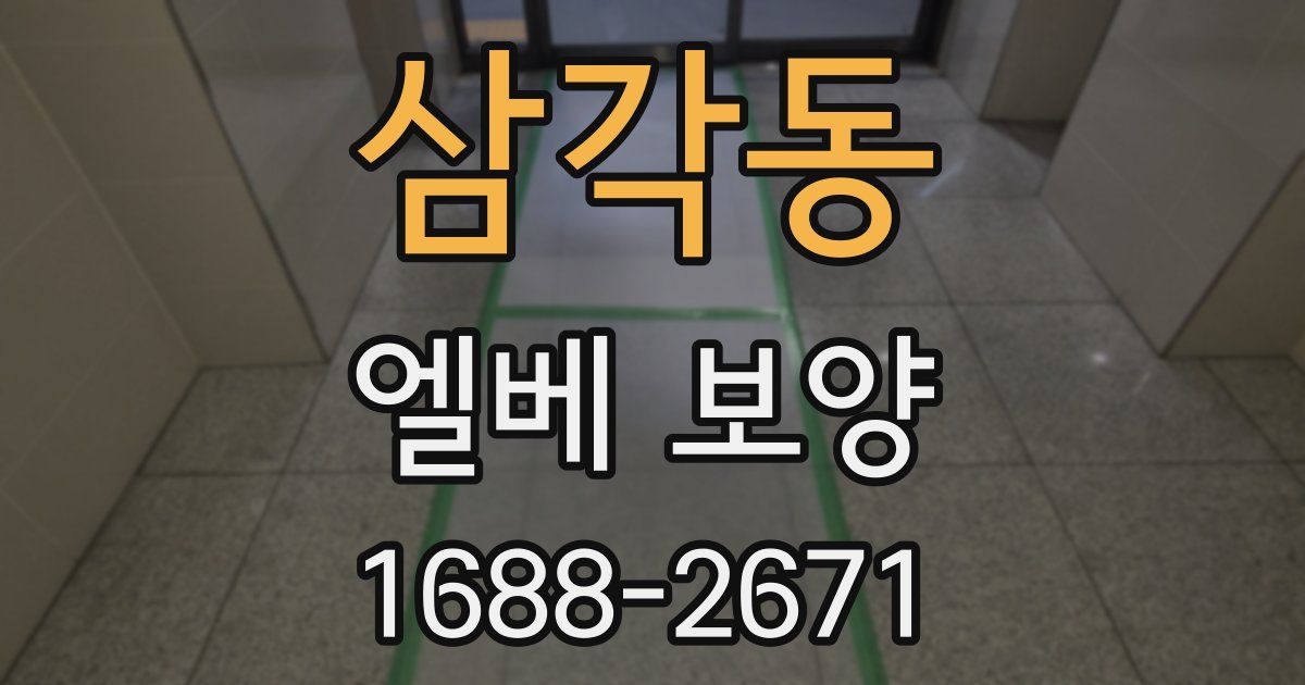 삼각동 엘베 보양