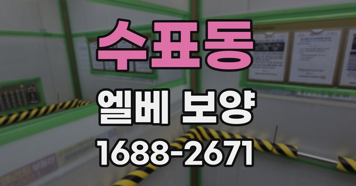 수표동 엘베 보양