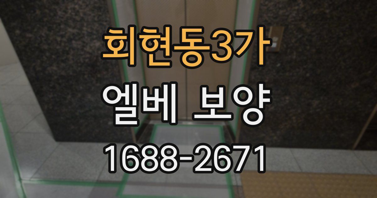 회현동3가 엘베 보양