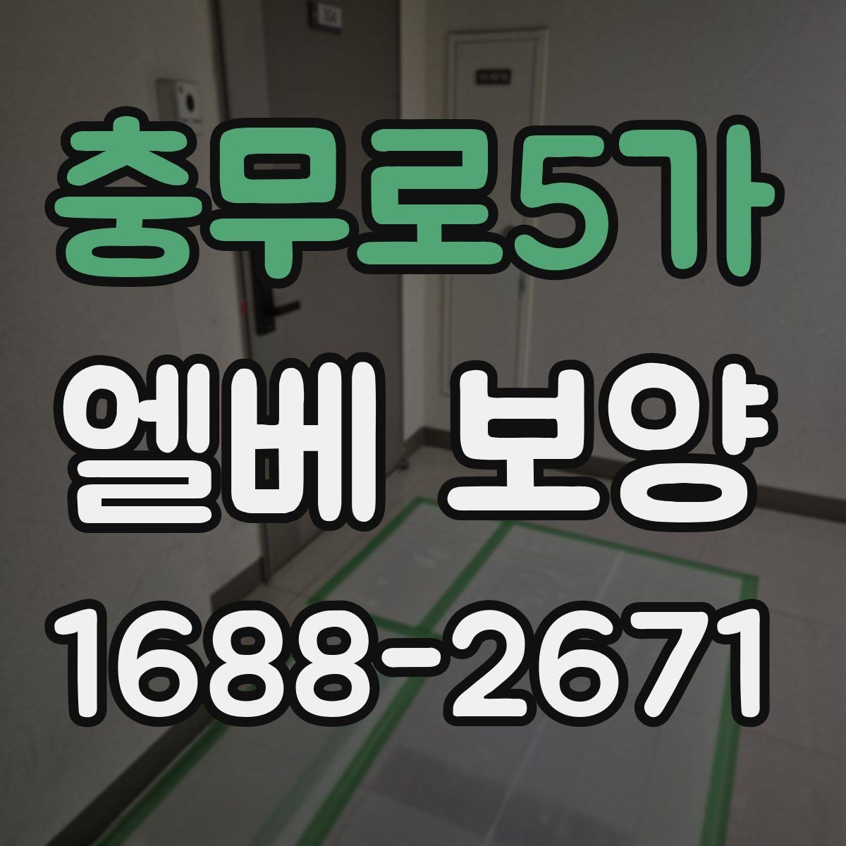 충무로5가 엘베 보양 자재 종류별 쓰임과 현장 선택 기준
