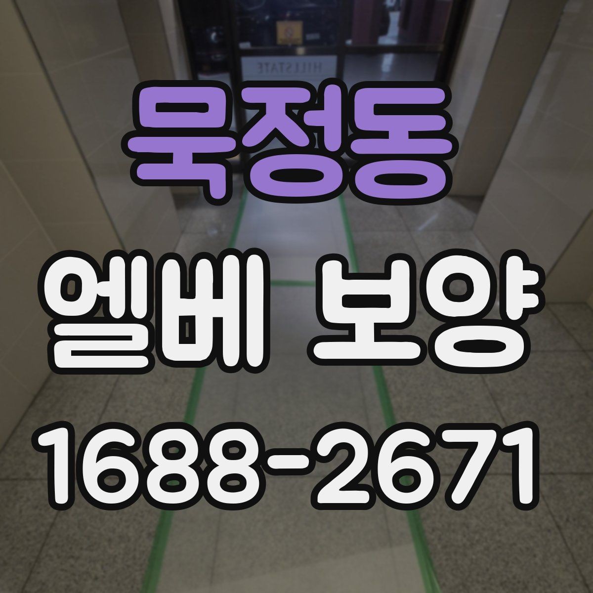묵정동 엘베 보양 바닥 벽면 거울 자재를 구분하는 이유