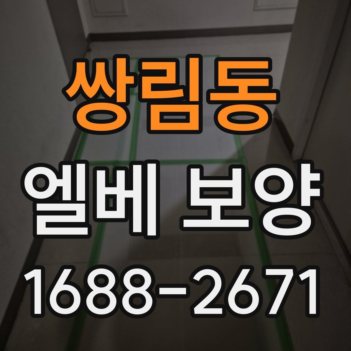 쌍림동 엘베 보양 엘리베이터 내부 오염원 차단 포인트