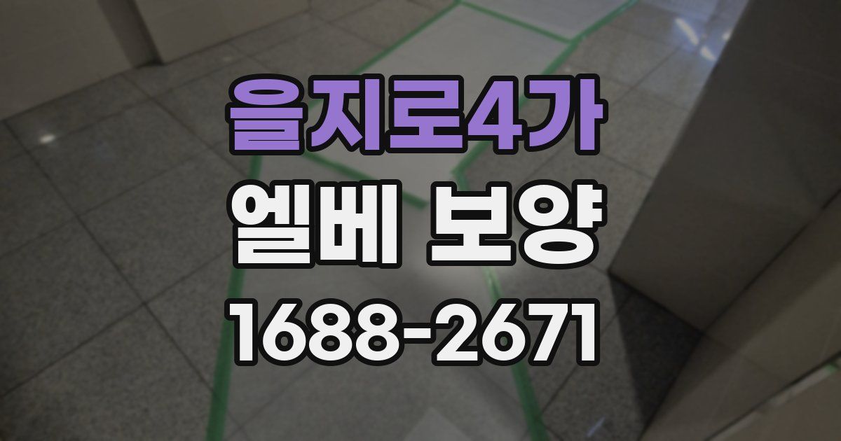 을지로4가 엘베 보양