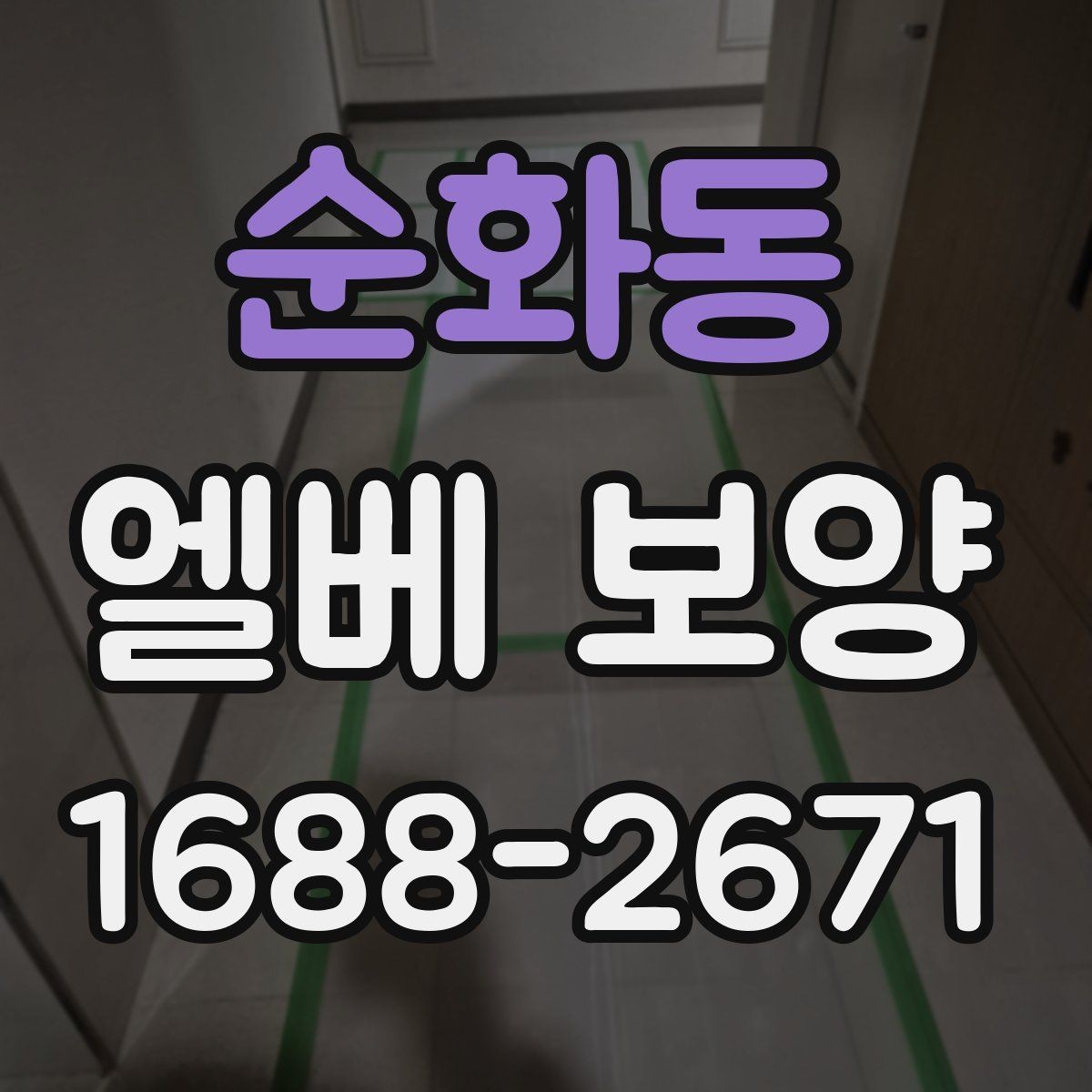 순화동 엘베 보양 승강기 내부와 출입부를 나눠 보는 기준