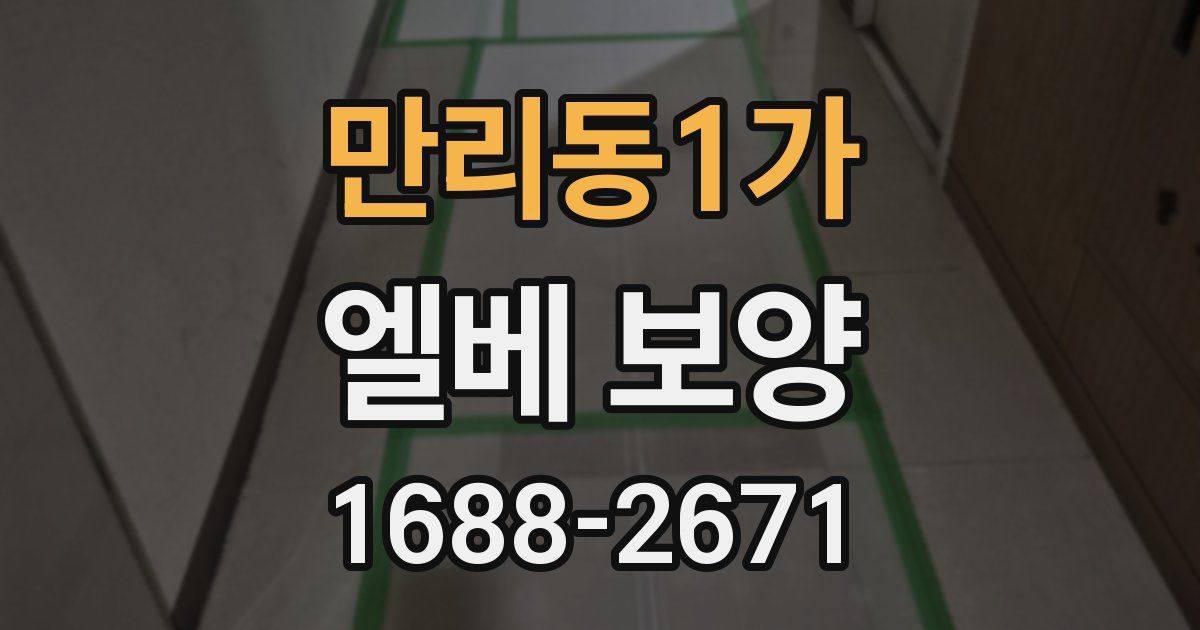 만리동1가 엘베 보양