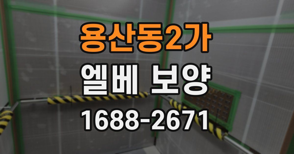 용산동2가 엘베 보양
