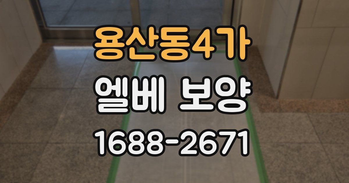 용산동4가 엘베 보양