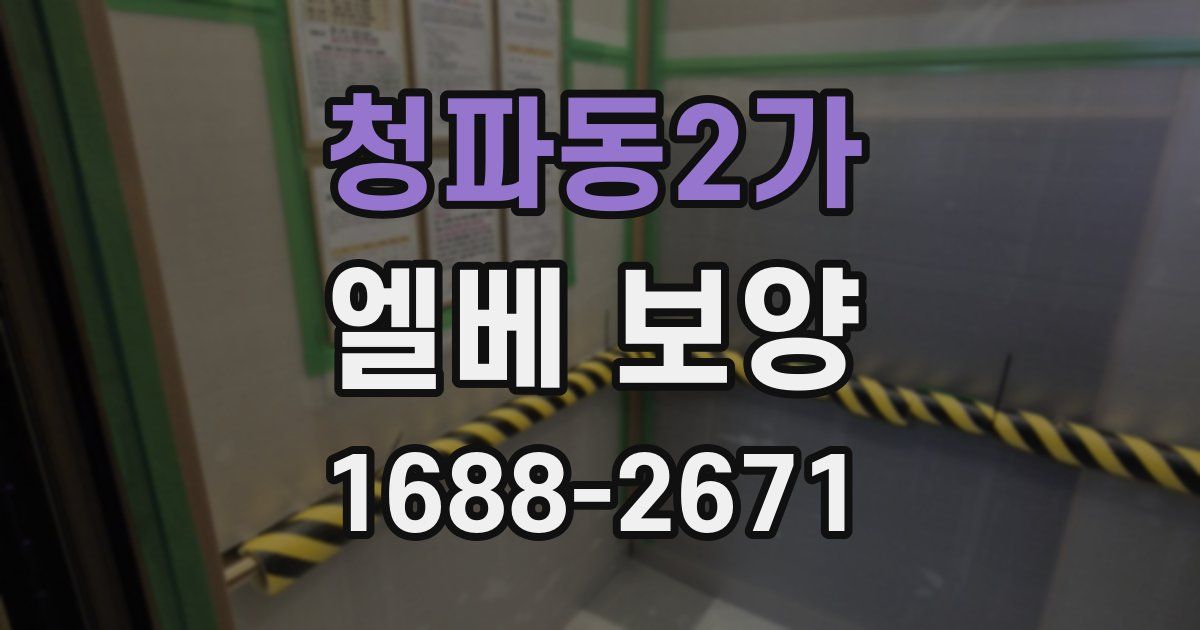 청파동2가 엘베 보양