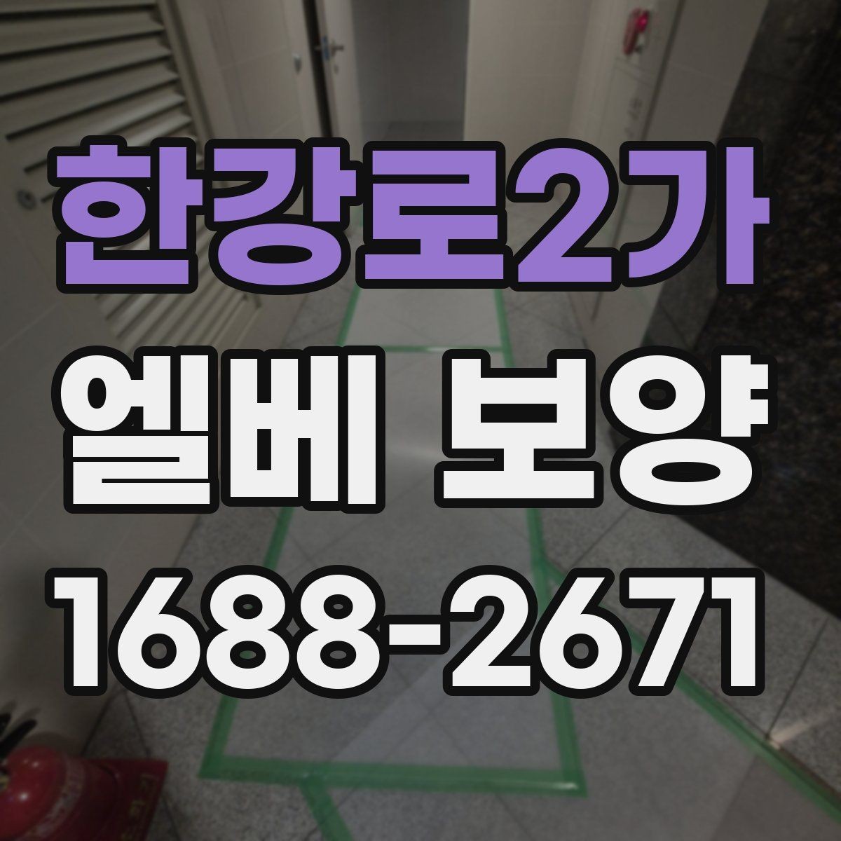 한강로2가 엘베 보양 자재 선택부터 마감 확인까지의 흐름