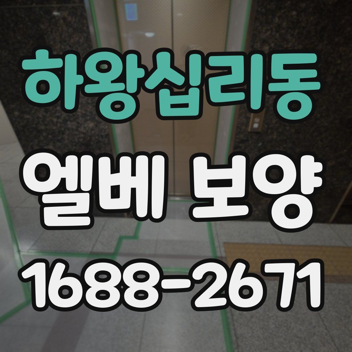 하왕십리동 엘베 보양 상하차가 잦은 공사장에 맞는 보호 방식