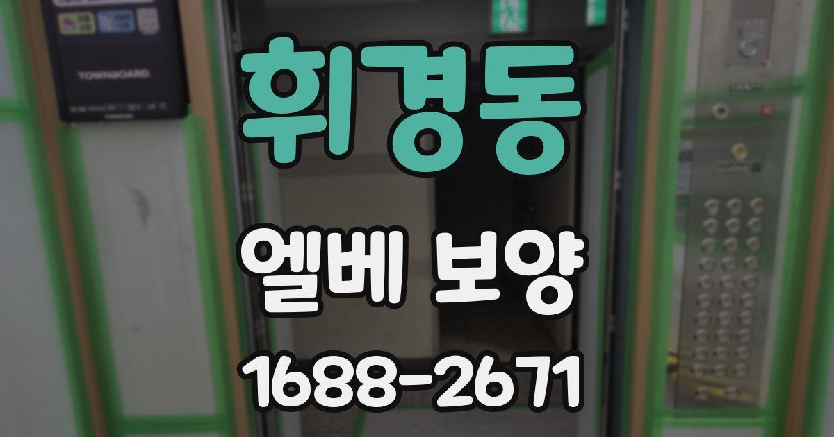 휘경동 엘베 보양