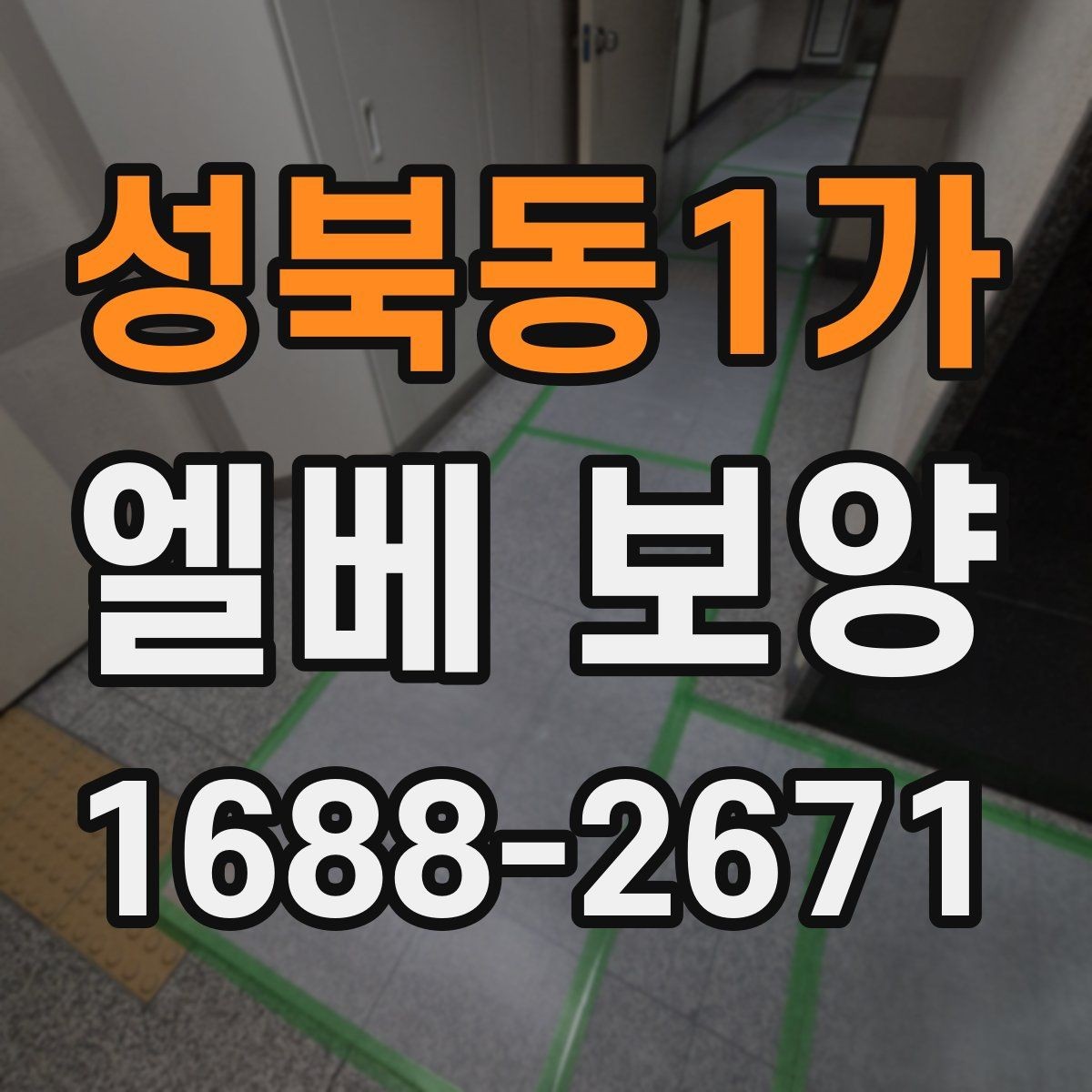 성북동1가 엘베 보양 승강기 내부 마감 손상 막는 실무 팁