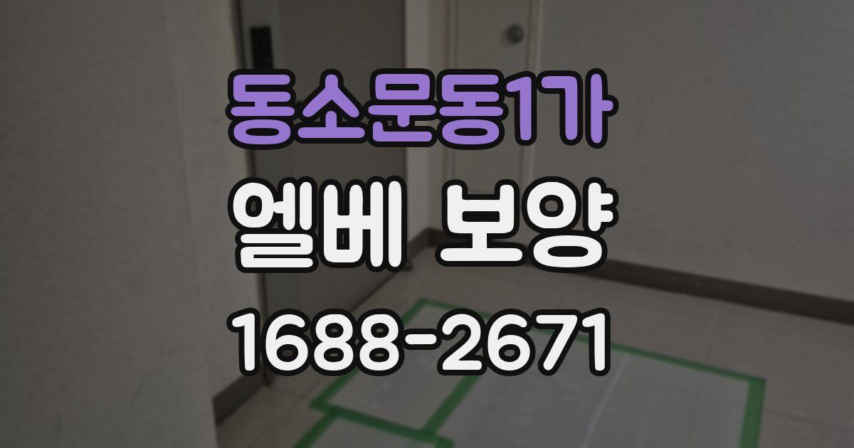 동소문동1가 엘베 보양