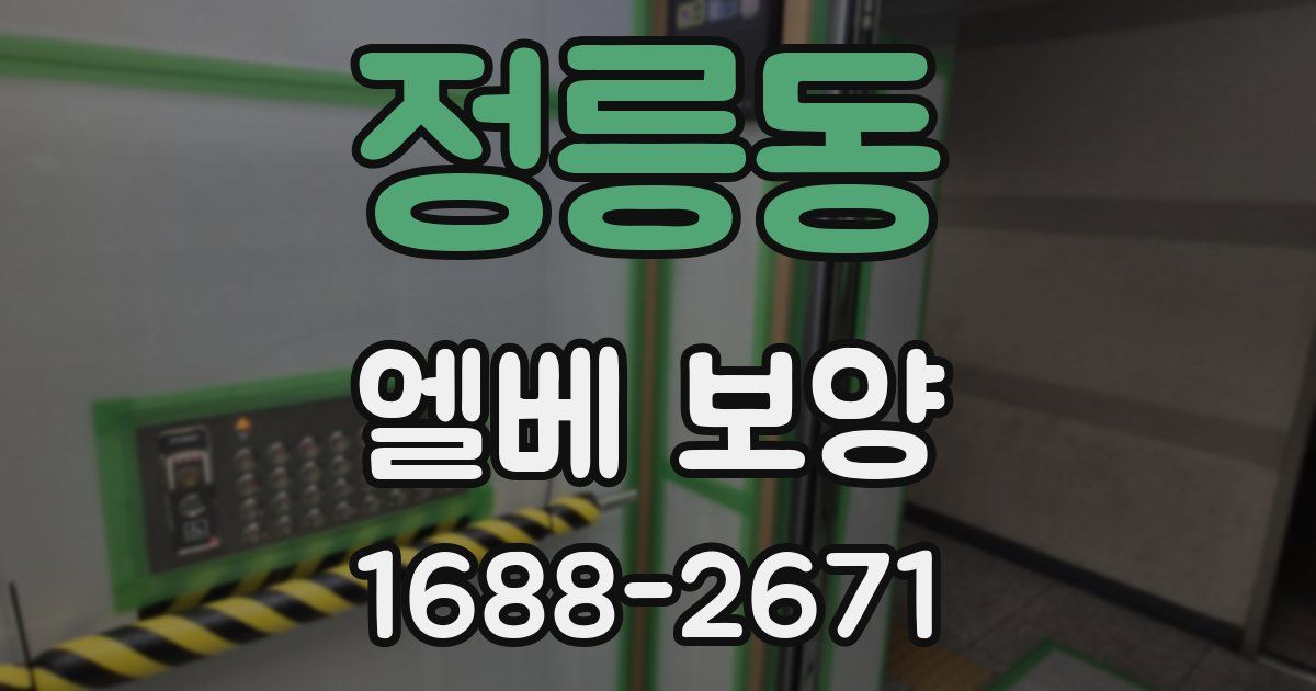 정릉동 엘베 보양