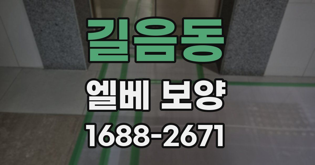 길음동 엘베 보양