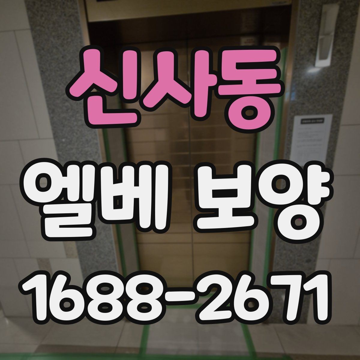 신사동 엘베 보양 엘리베이터 내부 오염원 차단 포인트