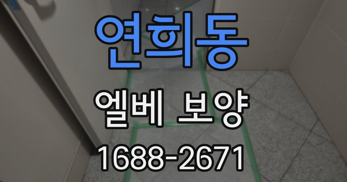 연희동 엘베 보양
