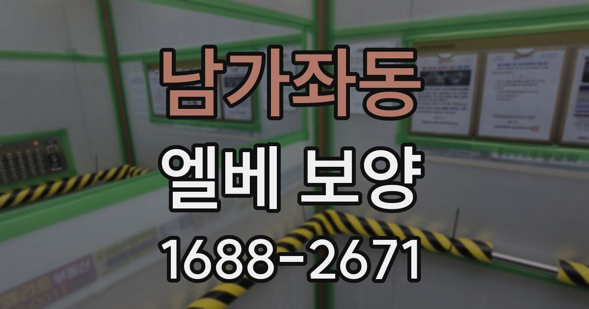 남가좌동 엘베 보양