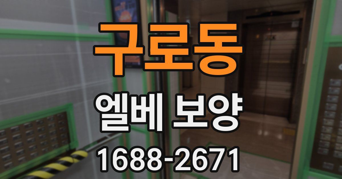 구로동 엘베 보양