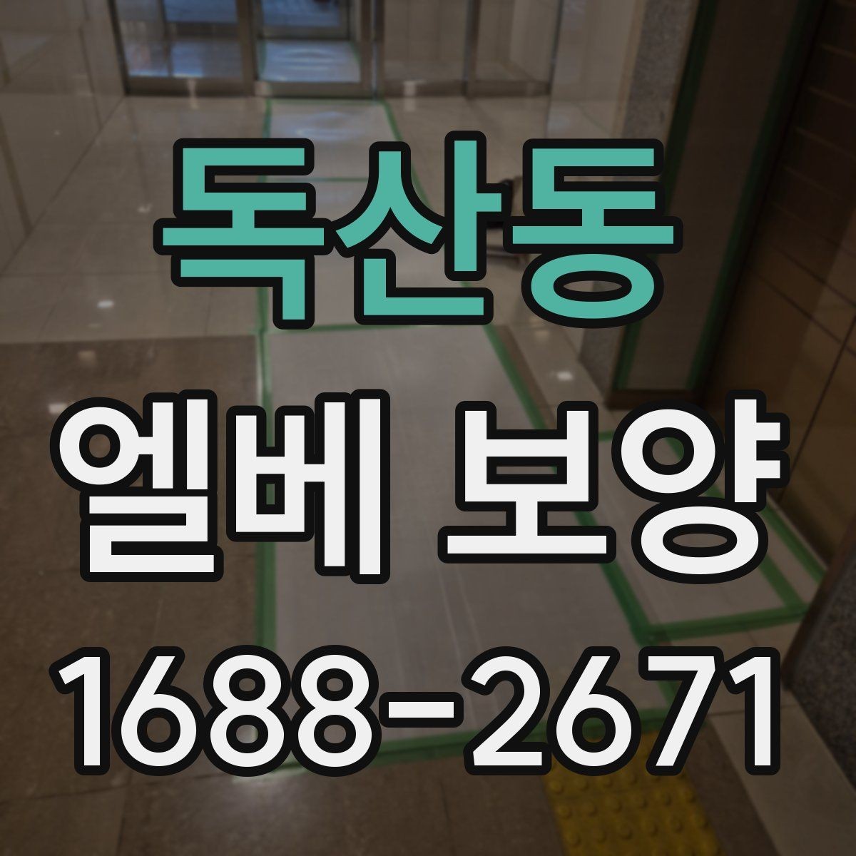 독산동 엘베 보양 현장마다 달라지는 자재 배치와 순서