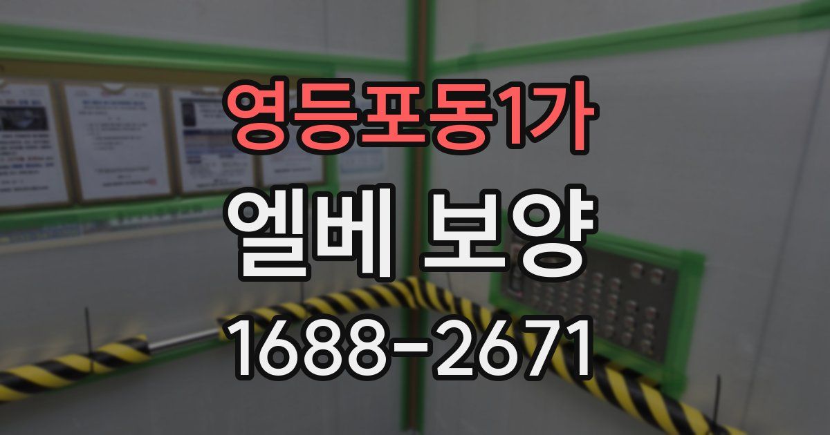 영등포동1가 엘베 보양