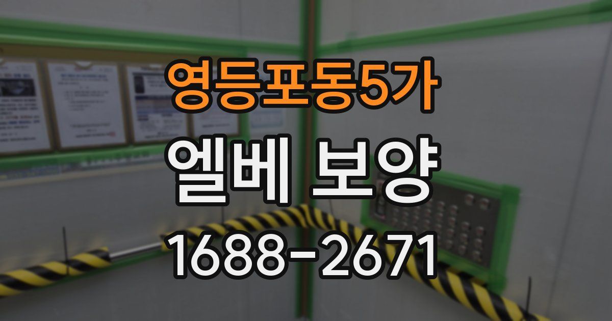 영등포동5가 엘베 보양