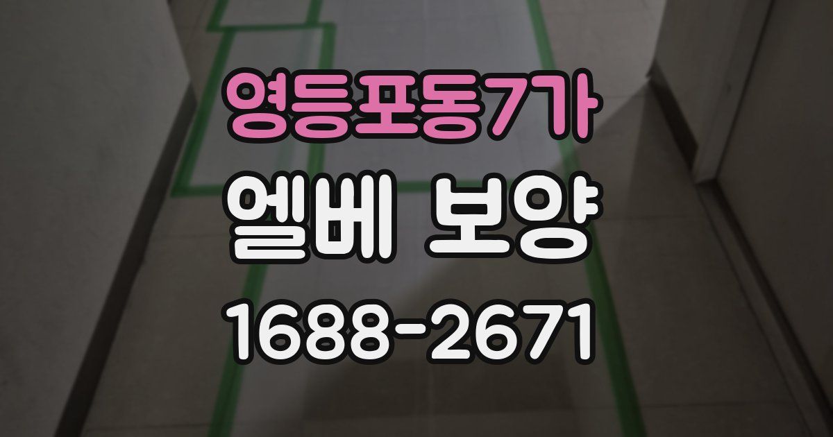 영등포동7가 엘베 보양