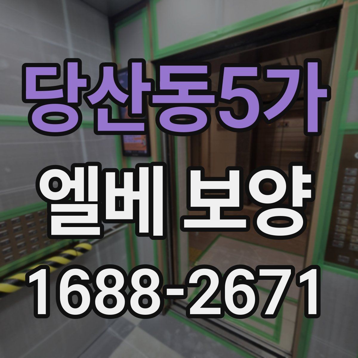 당산동5가 엘베 보양 마감이 깔끔해야 하는 현장 체크사항
