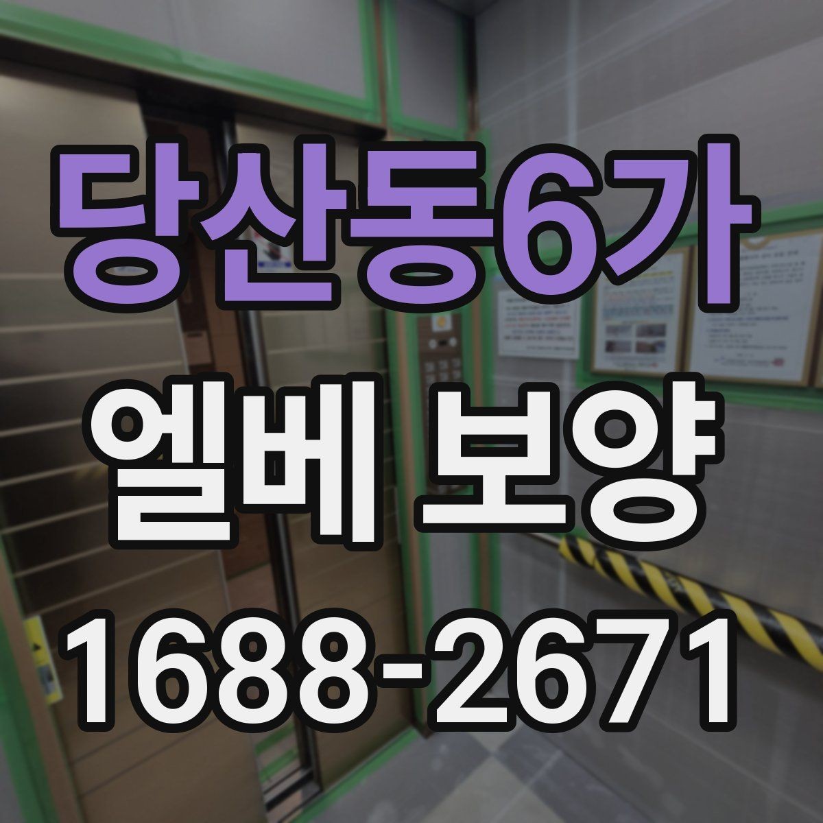 당산동6가 엘베 보양 고정 테이프와 부자재를 선택할 때 보는 점