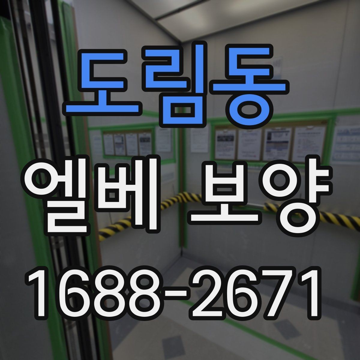 도림동 엘베 보양 문 주변 손상 방지를 위한 확인 항목