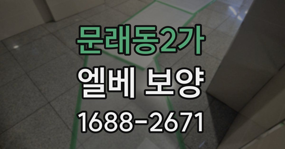 문래동2가 엘베 보양