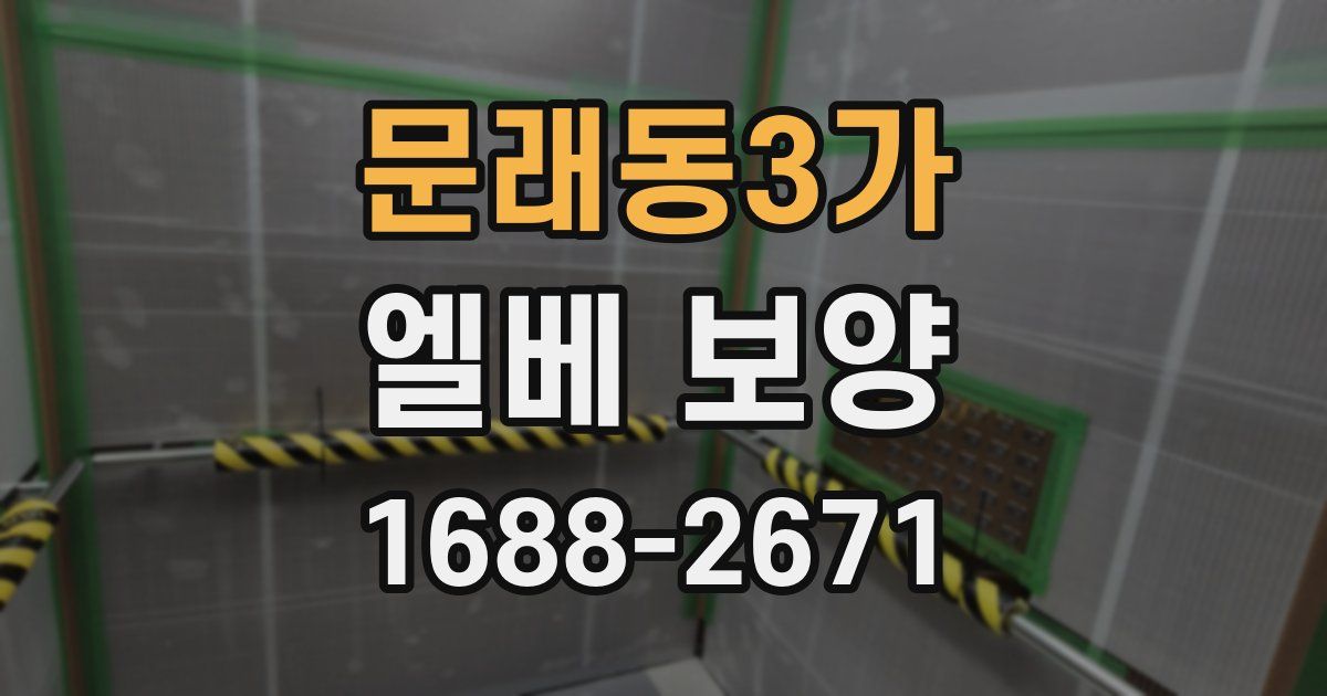 문래동3가 엘베 보양